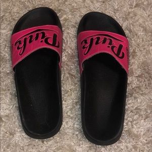 gently used Victoria secret pink slides